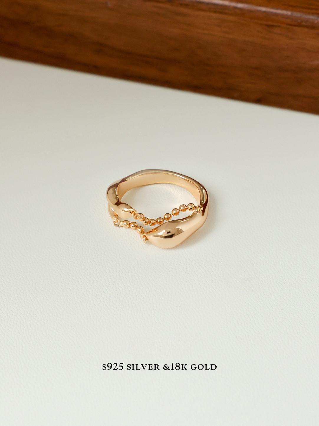 Minimalist Gold Plated Adjustable S925 Ring
