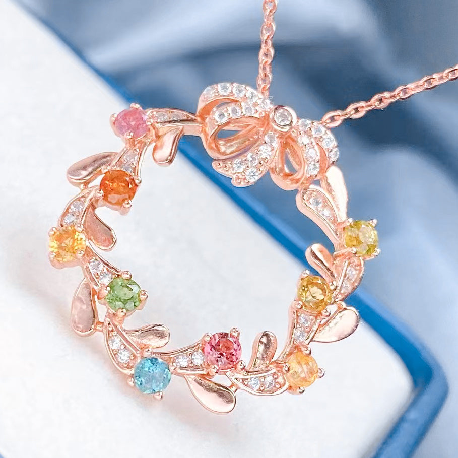 Luxurious Tourmaline Crystal Necklace