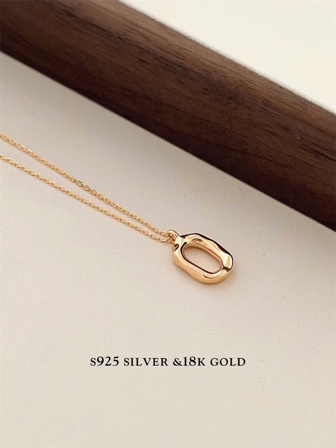 Oval Minimalist S925 Pendant Necklace