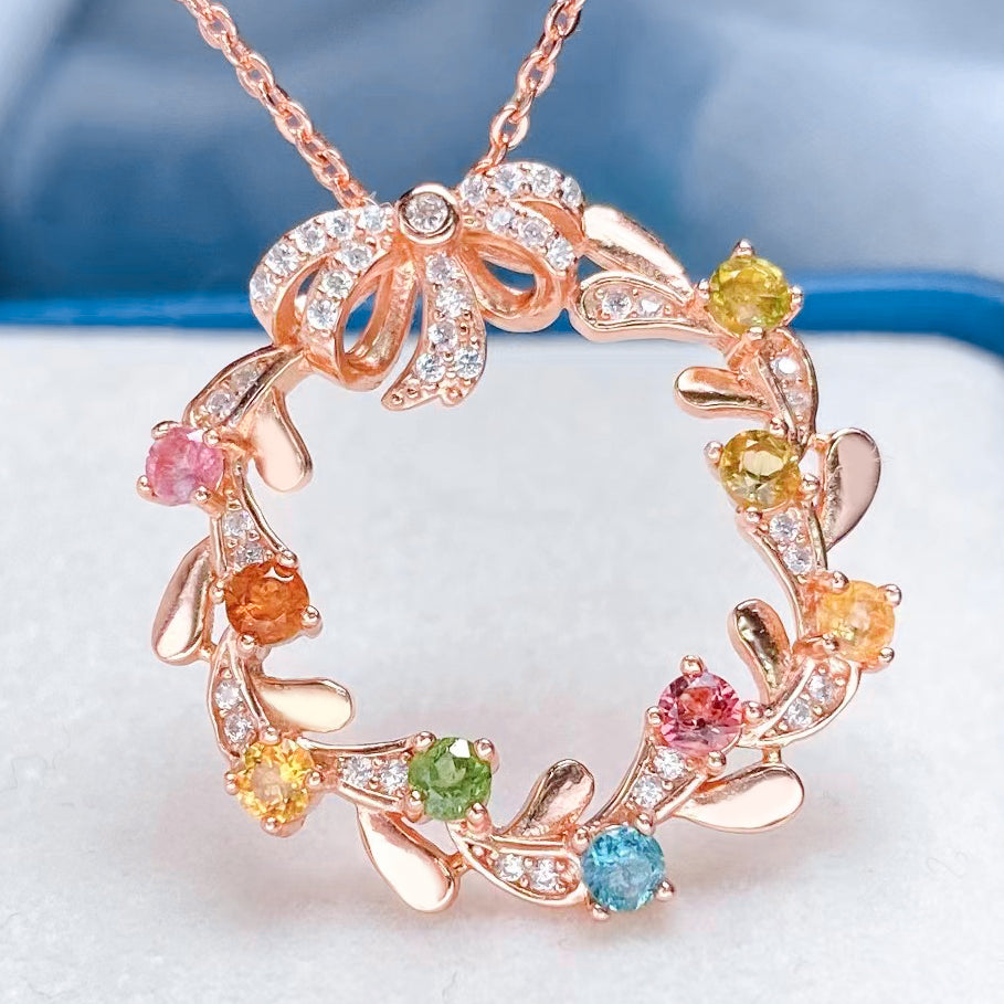 Luxurious Tourmaline Crystal Necklace