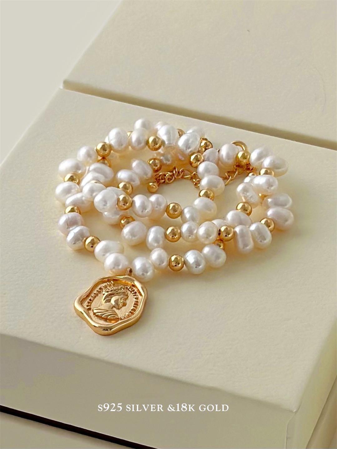 Baroque Pearl S925 Gold Plated Necklace