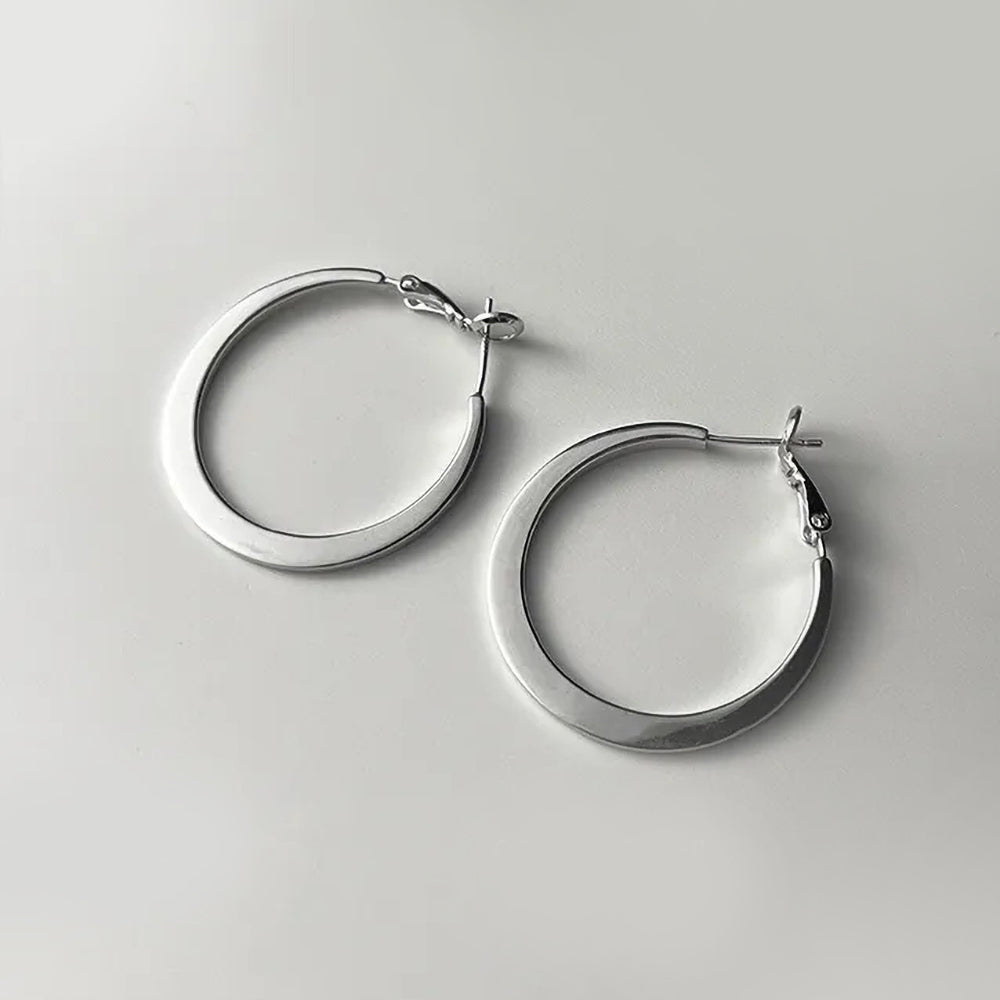 Simple Hoop Plain Earrings