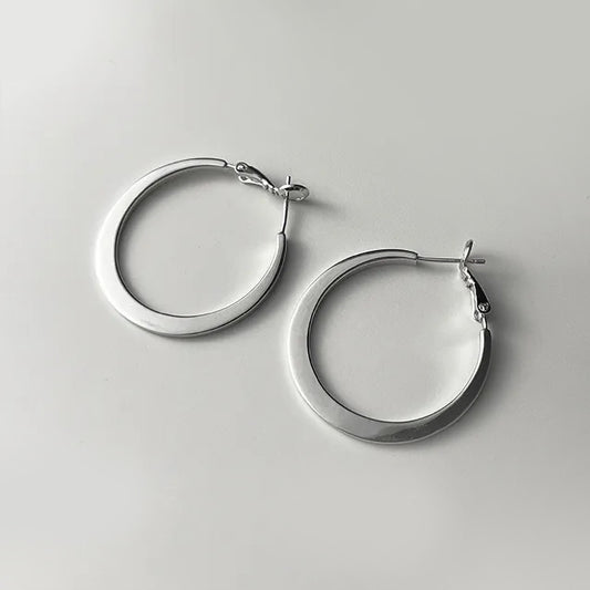 Simple Hoop Plain Earrings
