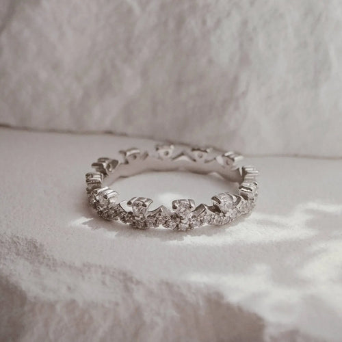 Petal Lace Eternity Ring