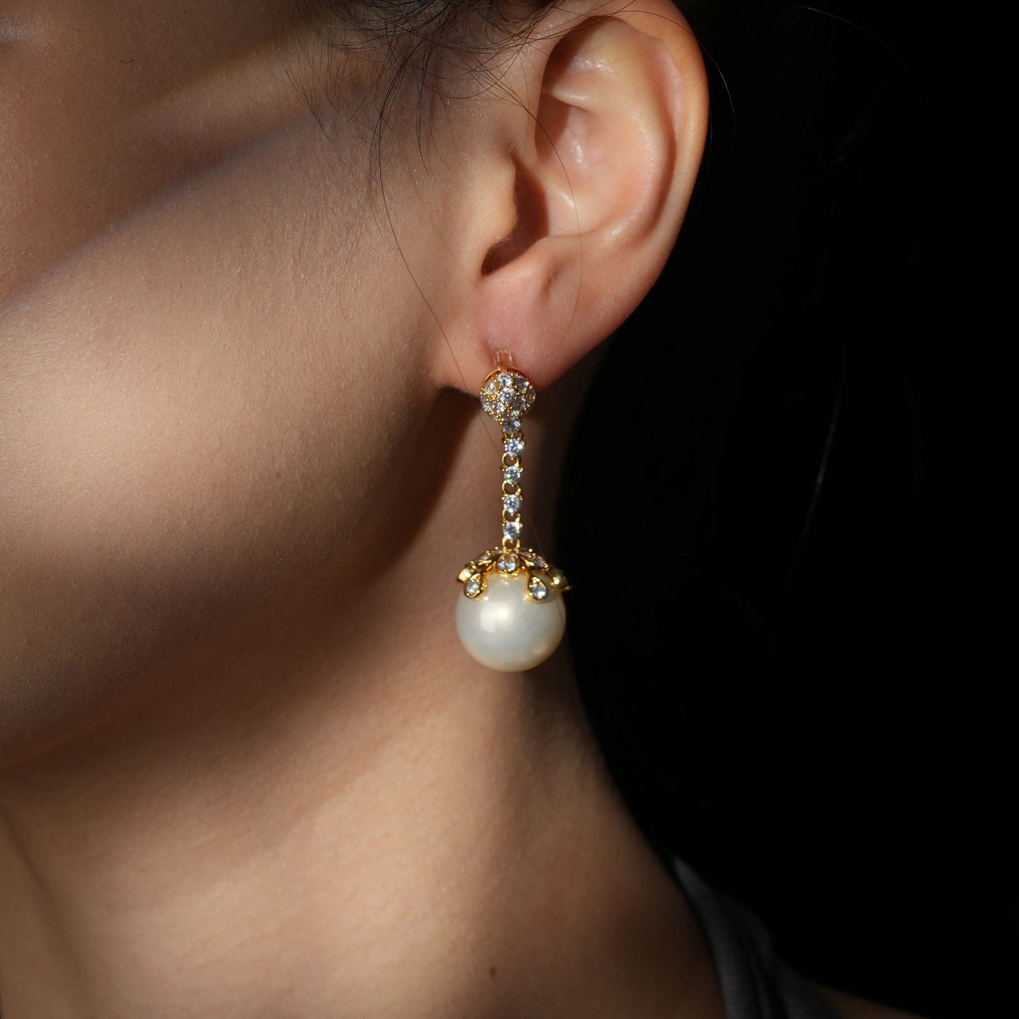 Radiant Pearl Dangle Earrings