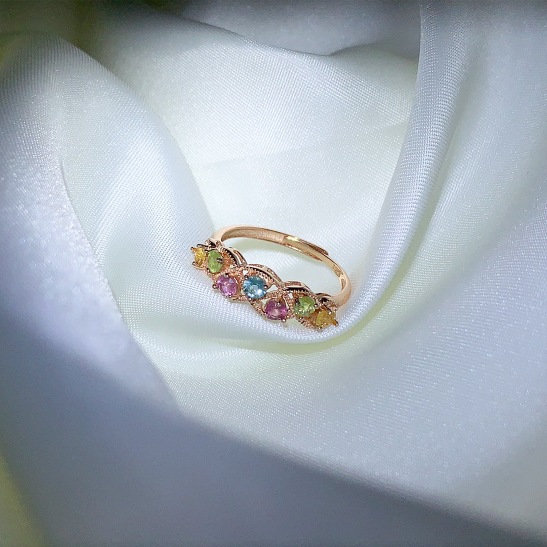 Spiral Tourmaline Ring