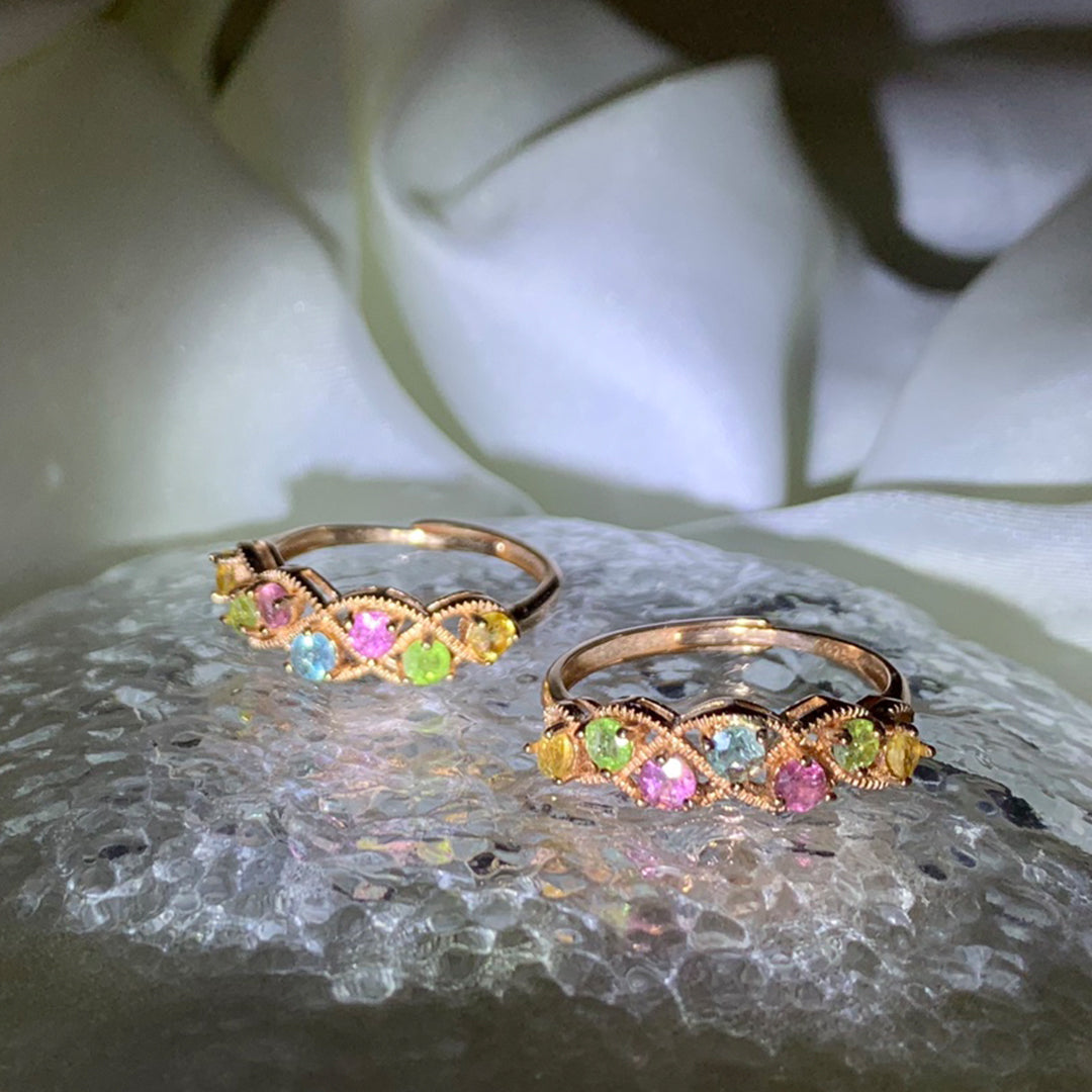 Spiral Tourmaline Ring