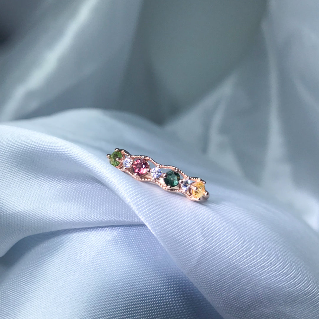 Enchanted Tourmaline Symphony Ring