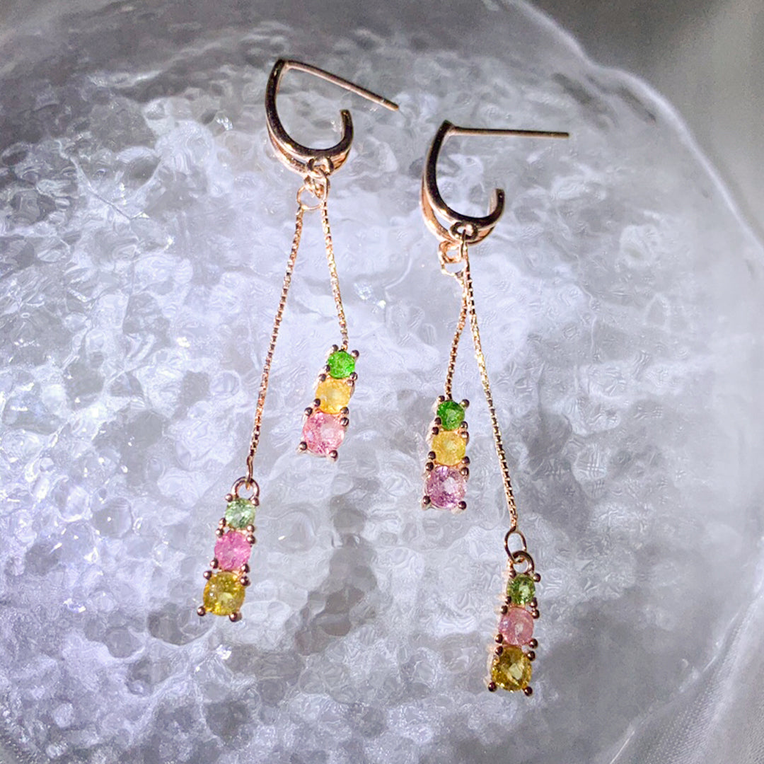 Enigmatic Charm Tourmaline Earrings