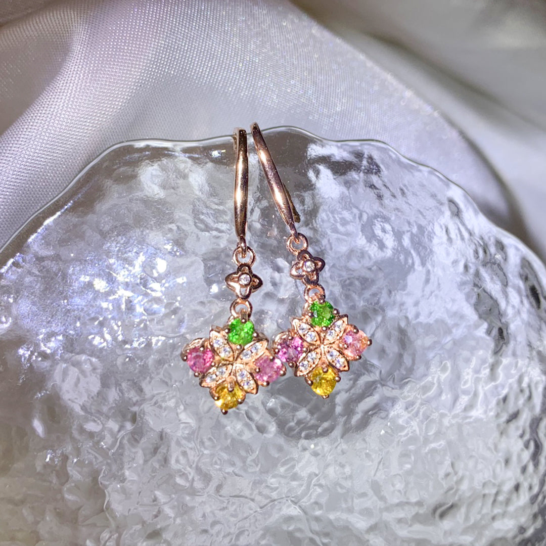 Enchanted Bloom Tourmaline Earrings