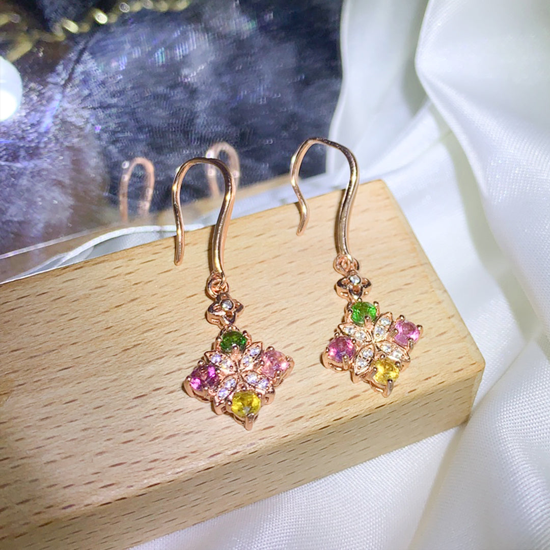 Enchanted Bloom Tourmaline Earrings