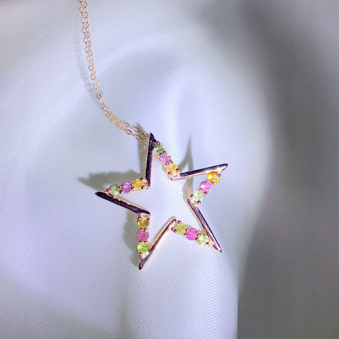 Resplendent Star Radiance Tourmaline Pendant