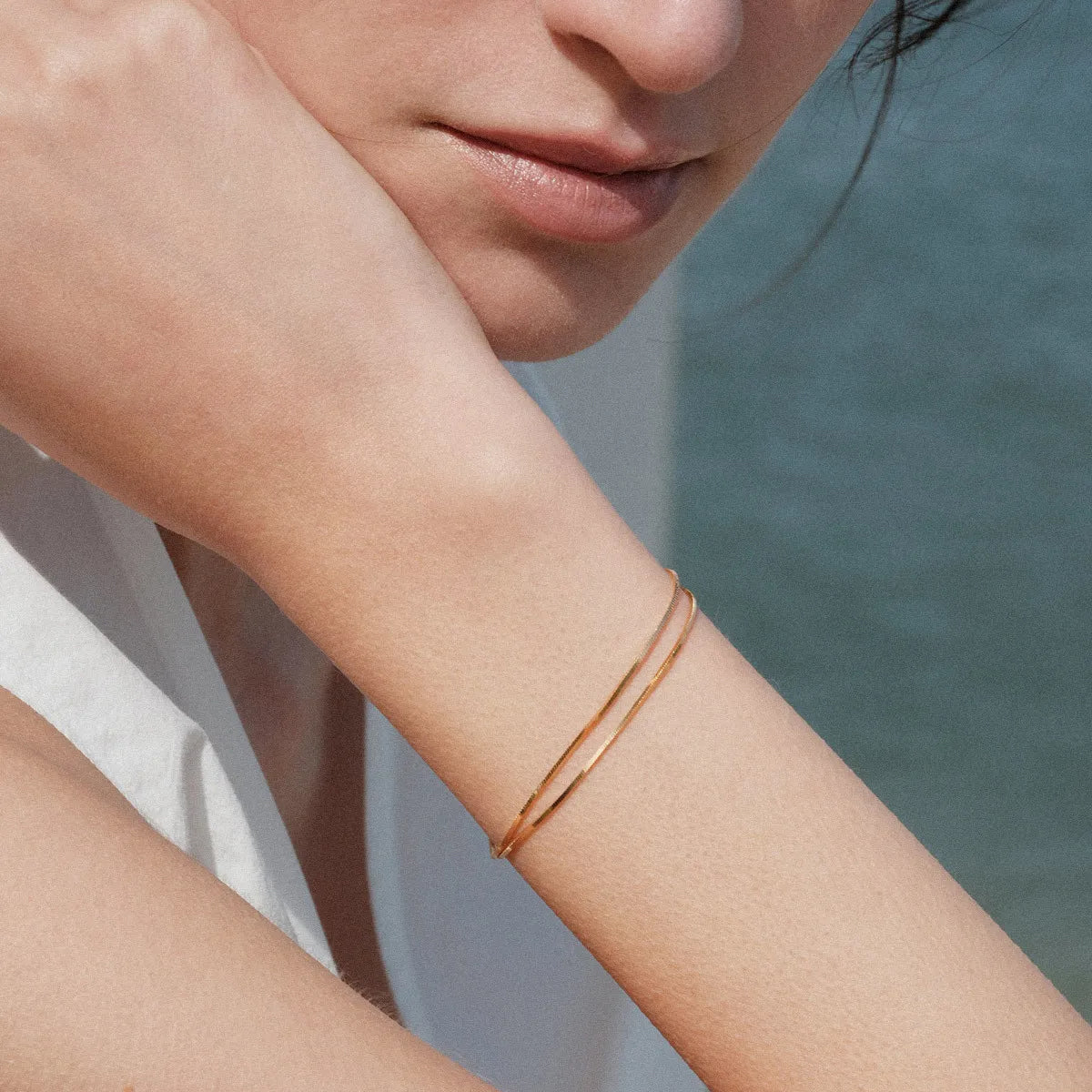 Snake Chain Plain Bracelet