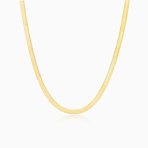 Snake-Chain Gold Plated Necklace