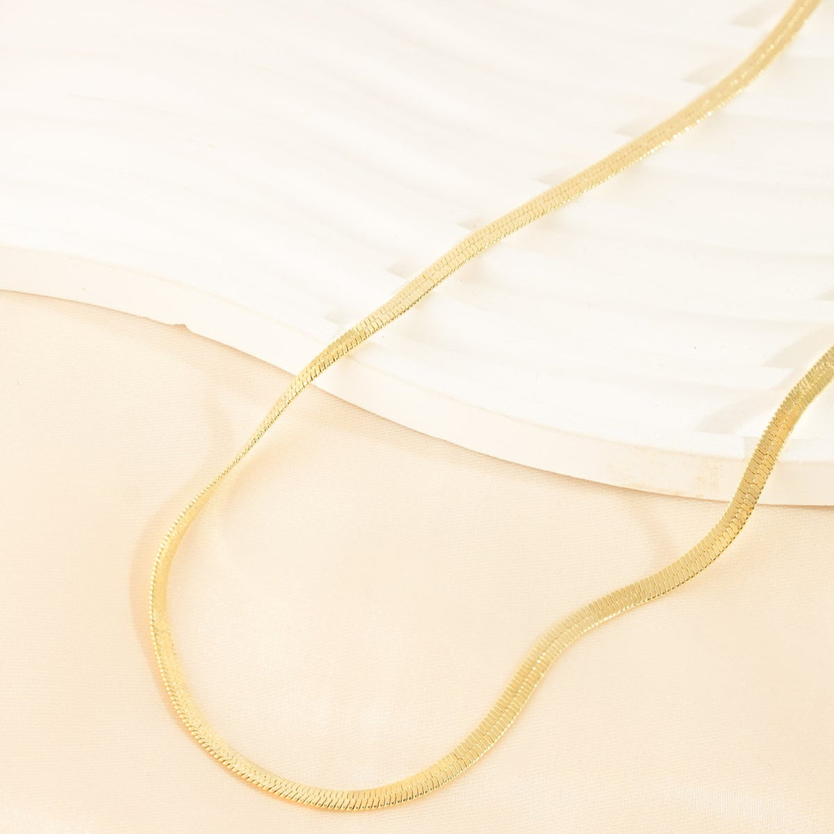 Snake-Chain Gold Plated Necklace