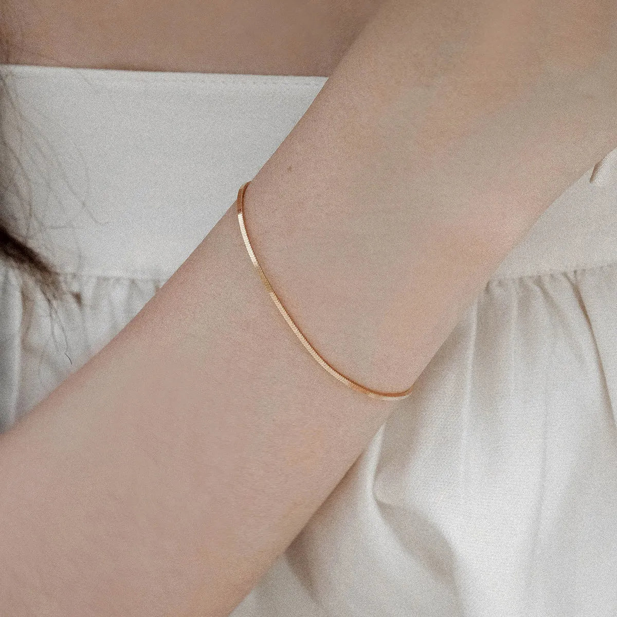 Snake Chain Plain Bracelet