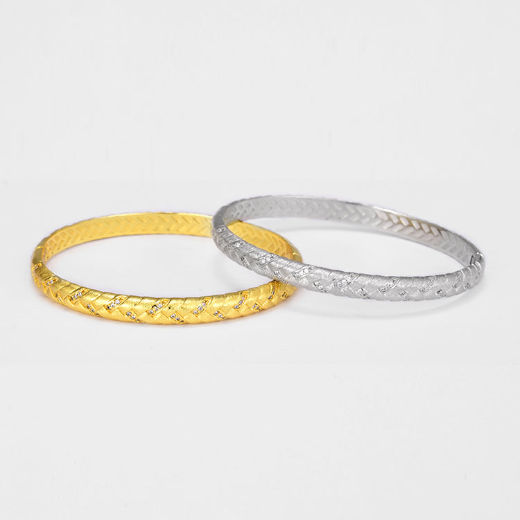 Vintage Braided Glow Bangle