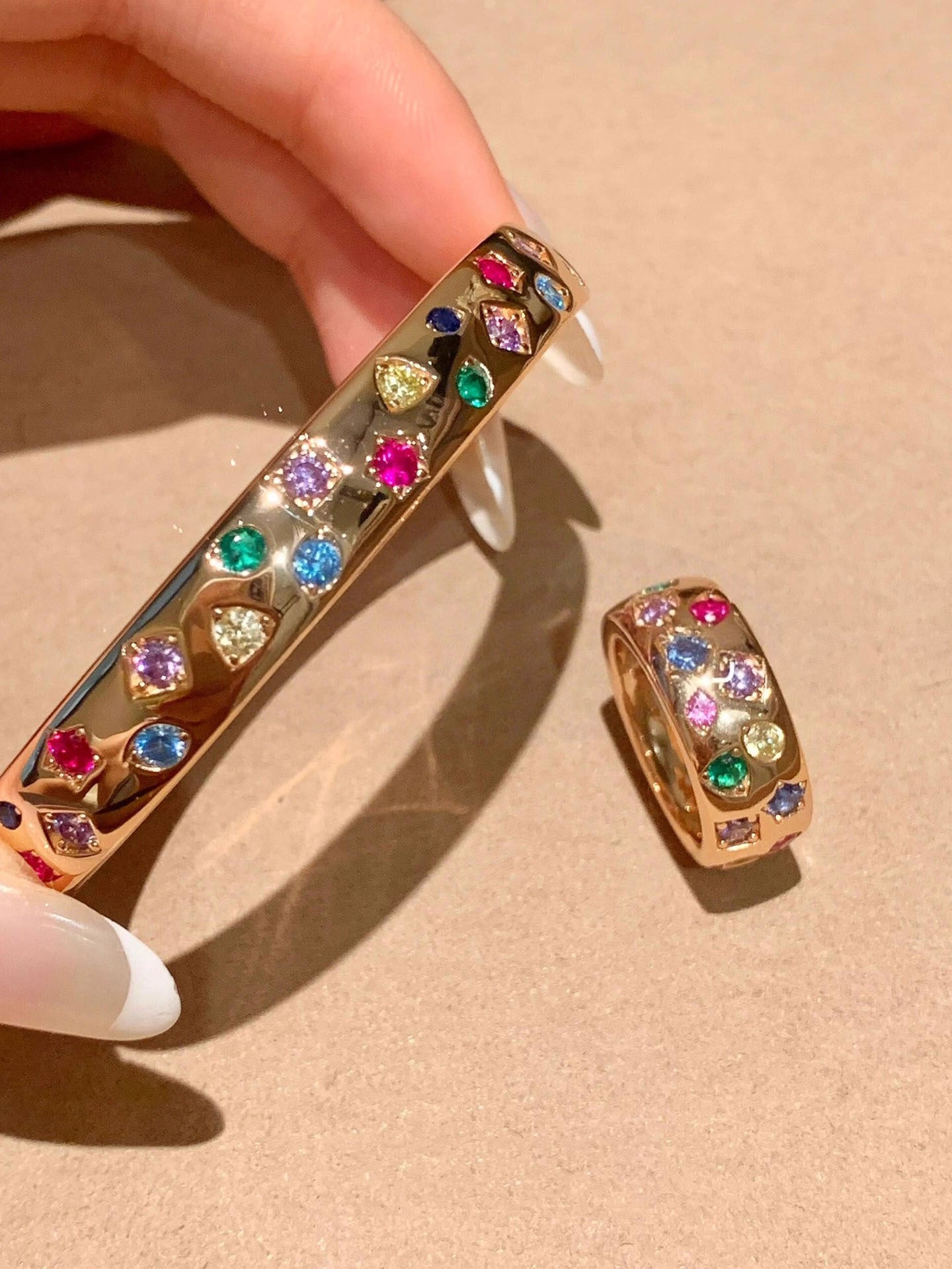 Rainbow Mosaic Bangle