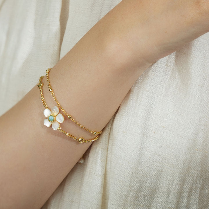 Double-Layer Blossom Bracelet