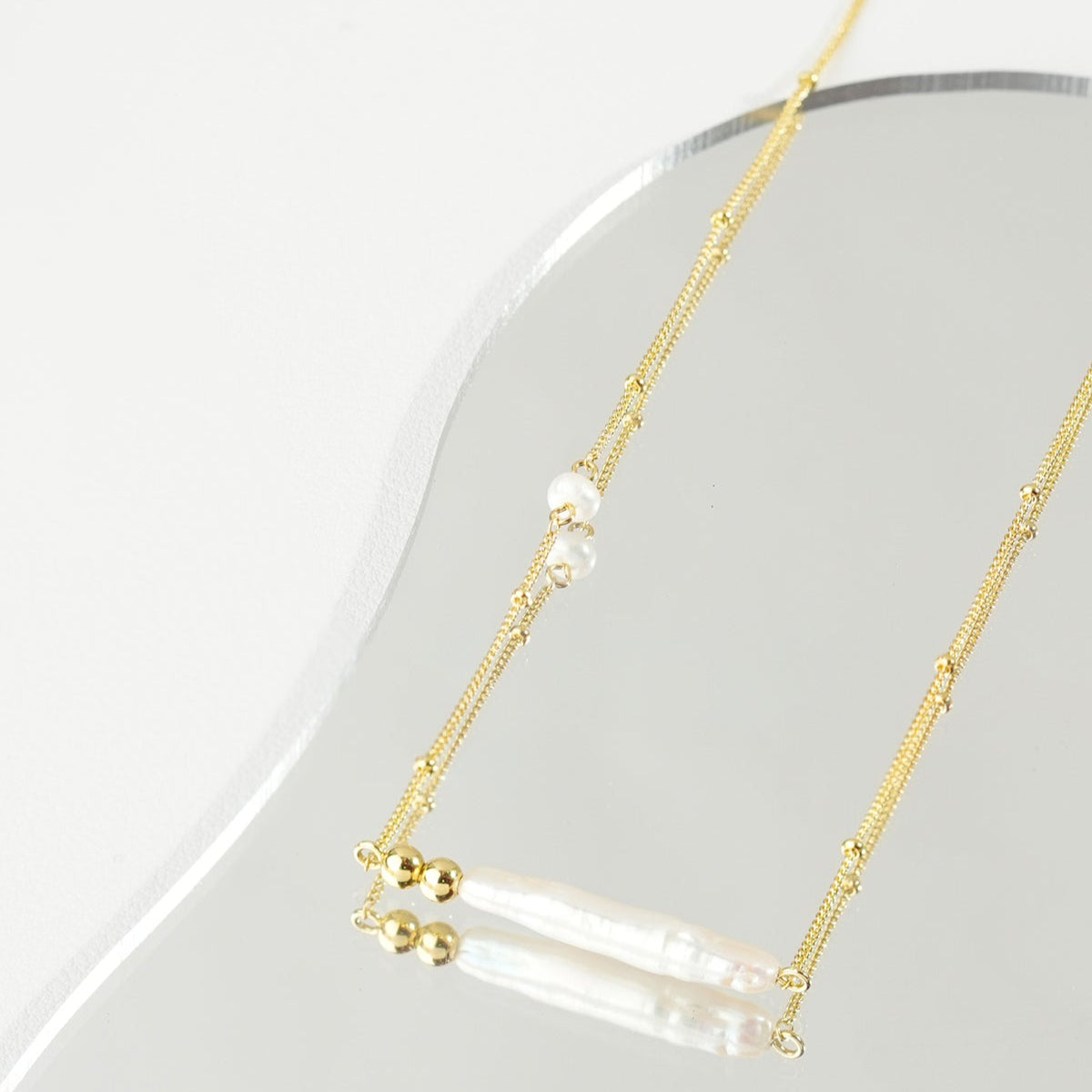 Beads S925 Necklace With Baroque Pearls