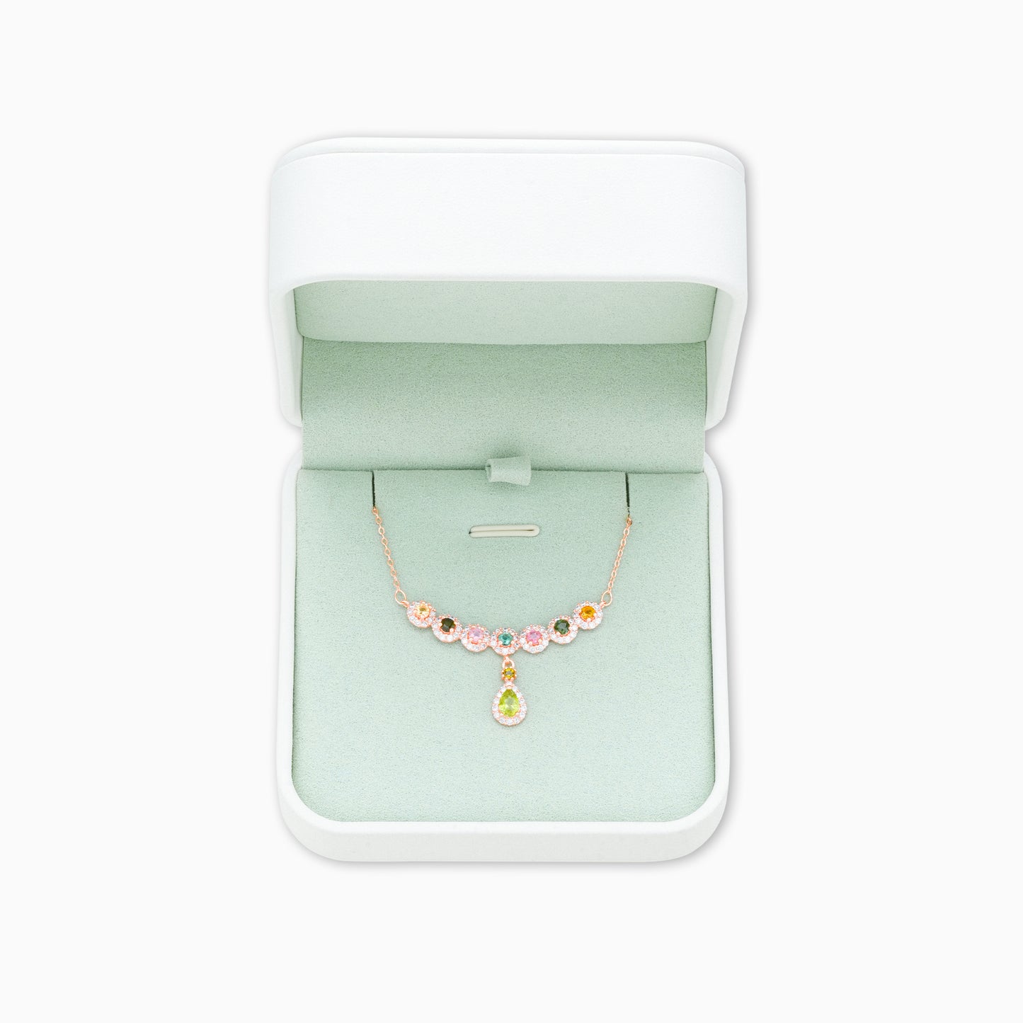 Radiant Sunburst Tourmaline Pendant