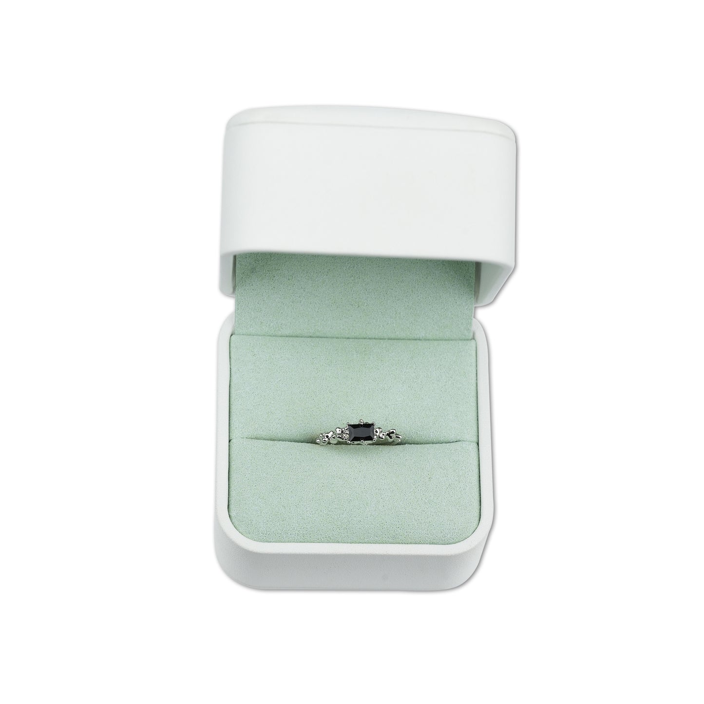 Black Tourmaline Queen Ring