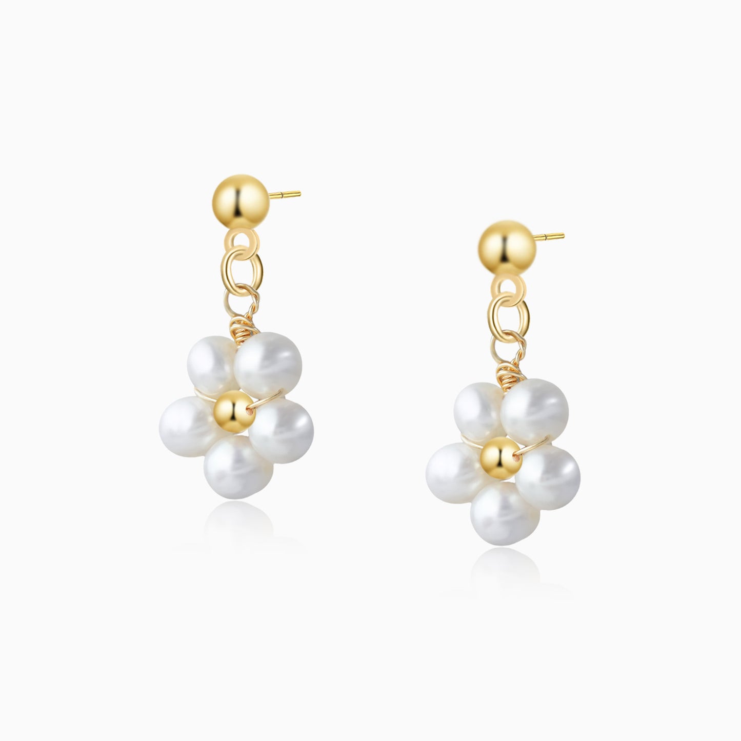Natural Pearl Clusters Earrings