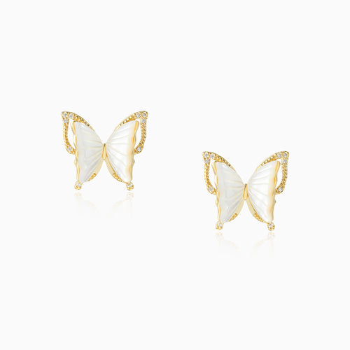 Butterfly Golden-framed Earrings