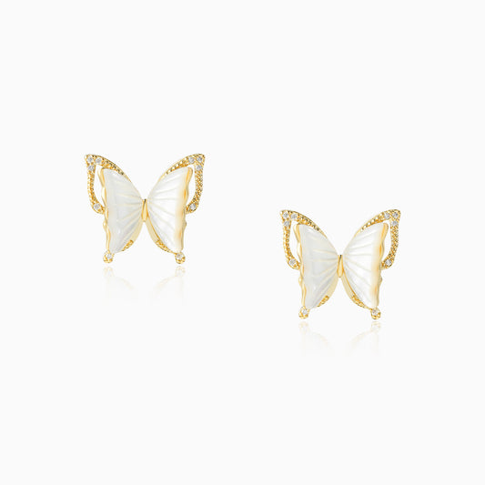 Butterfly Golden-framed Earrings
