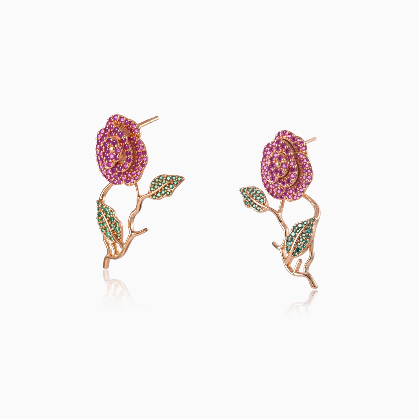Bloom Rose Statement Earrings