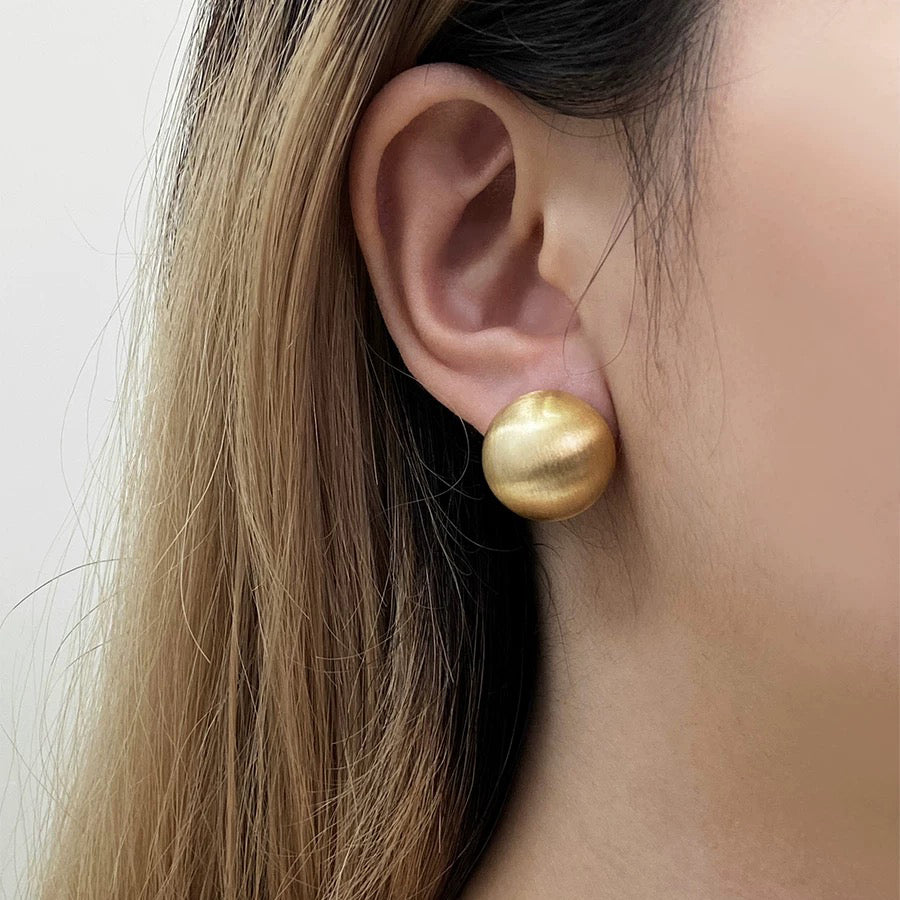 Simple Geometric Round Earrings