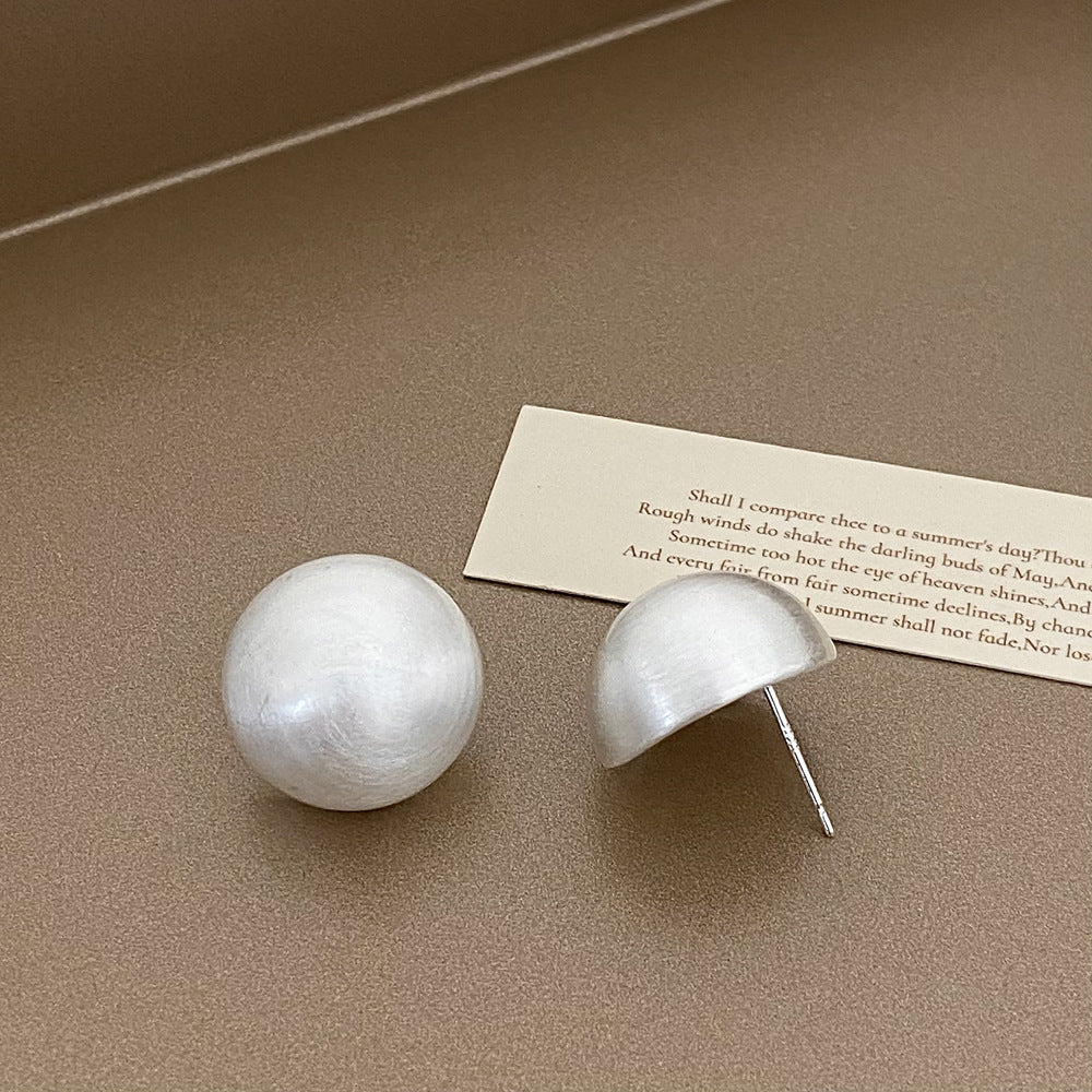 Simple Geometric Round Earrings