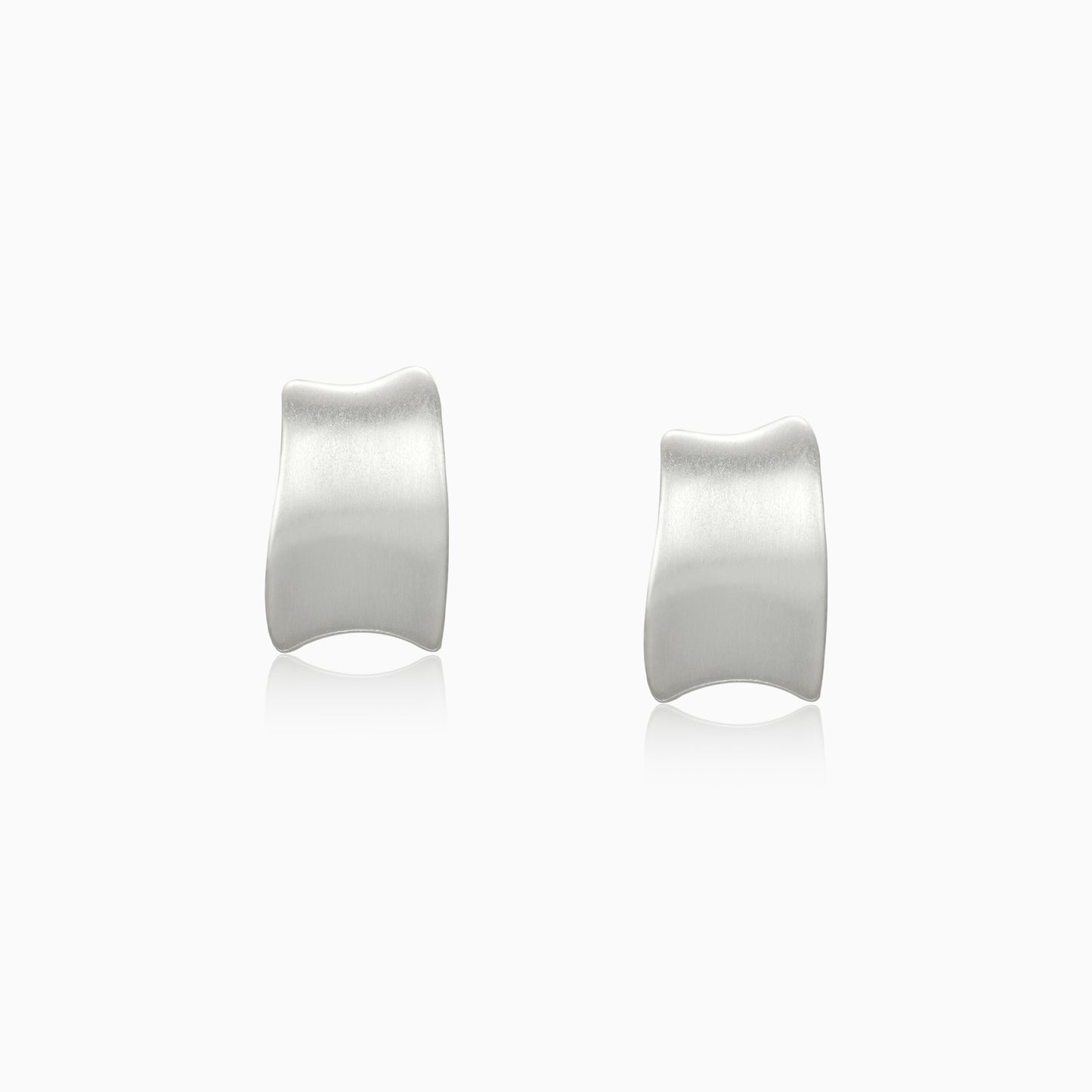 Modern Wave Curve Hoop Earrings
