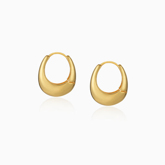 Fluid Teardrop Hoop Earrings
