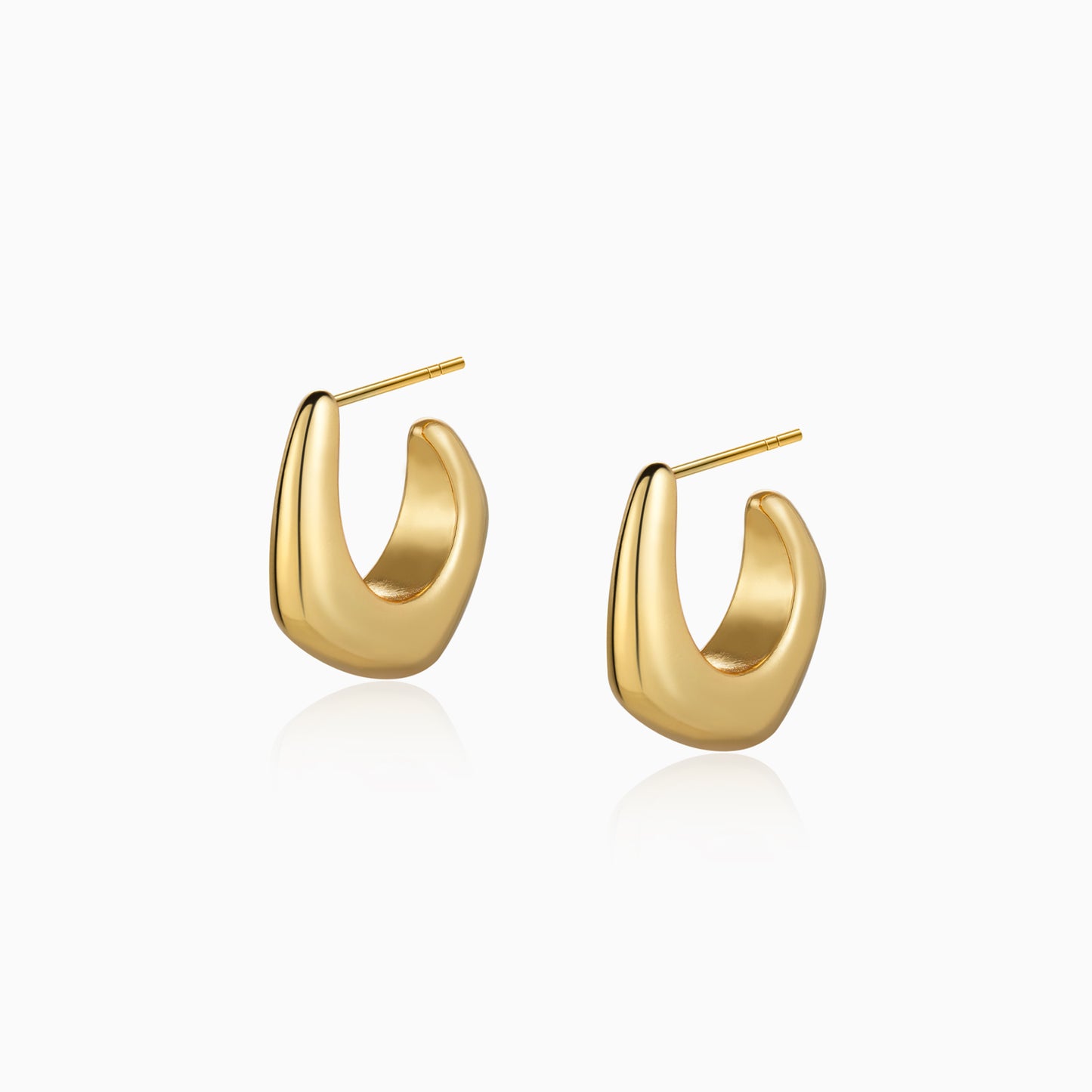 Curved Hoop Earrings