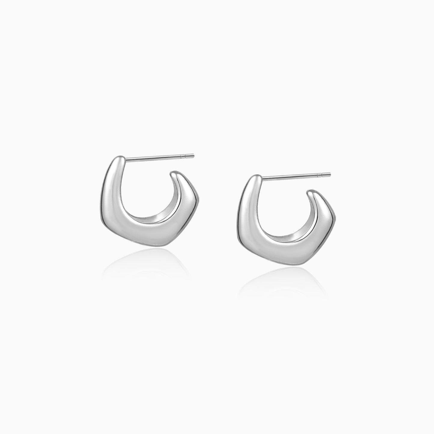 Curved Hoop Earrings