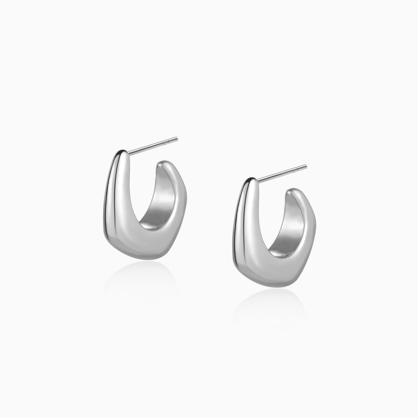 Curved Hoop Earrings