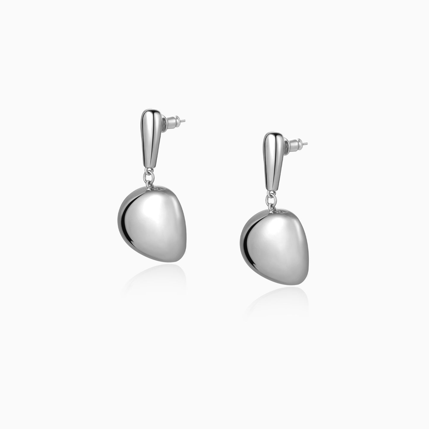 Irregular Oval Drop Earrings