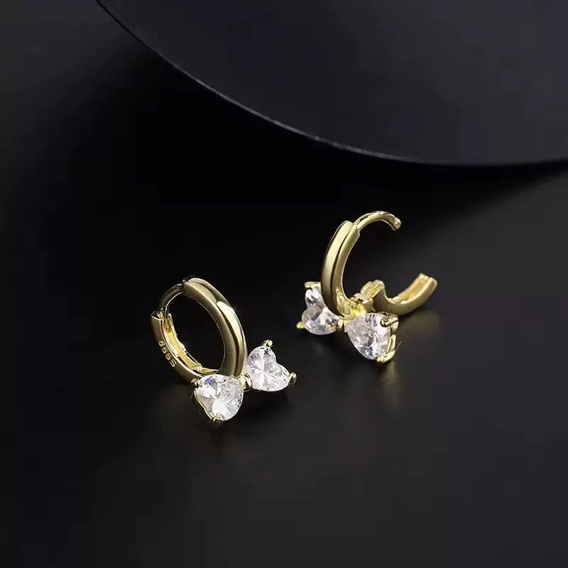 Petite Bow Hoop Earrings