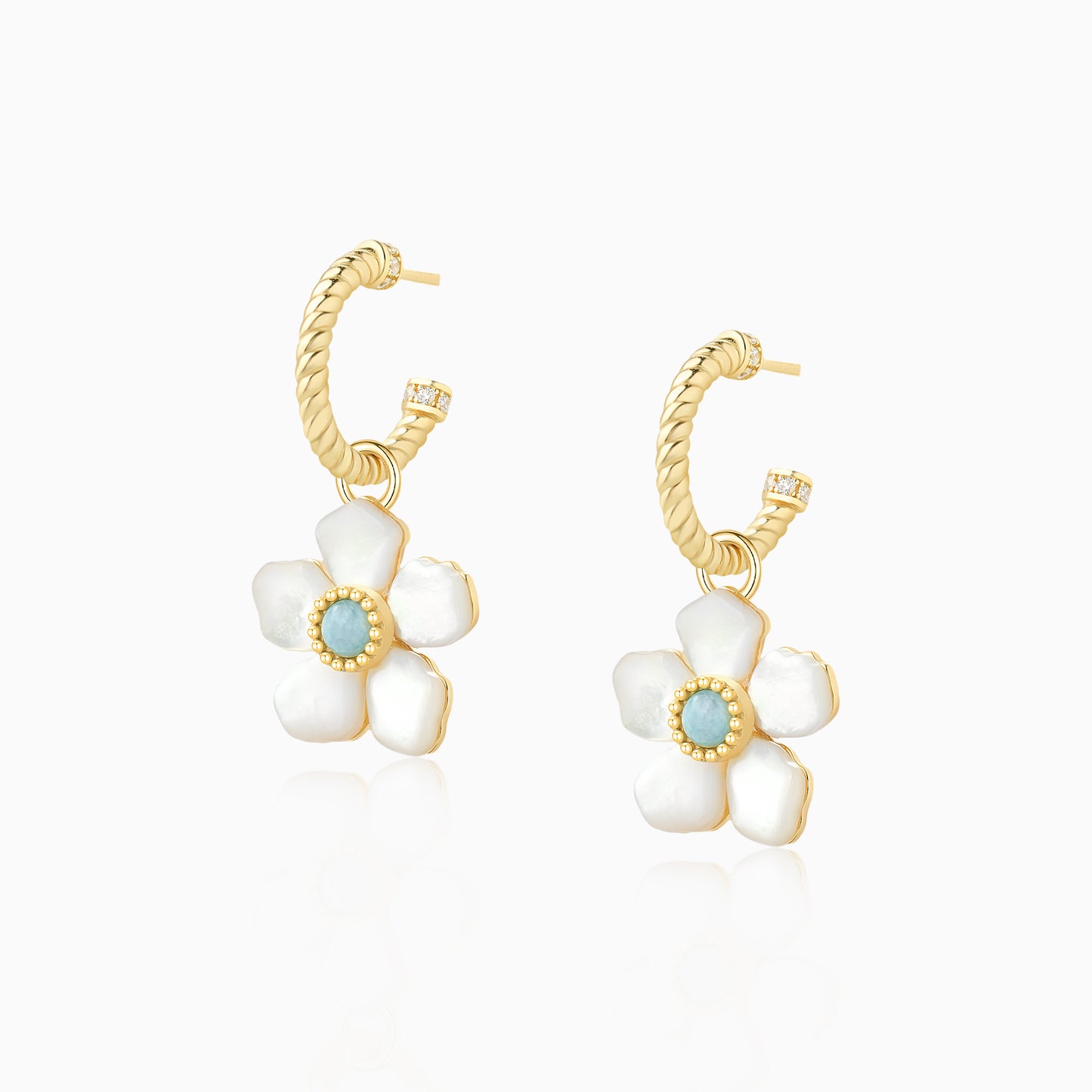 Mother of Pearls Blossom Earrings
