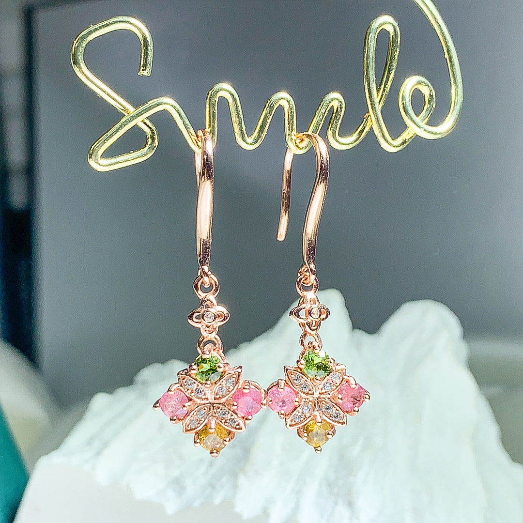 Enchanted Bloom Tourmaline Earrings