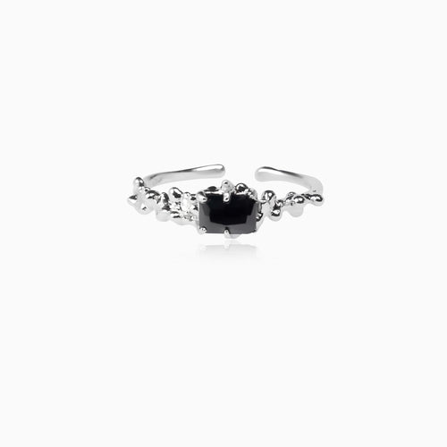 Black Tourmaline Queen Ring