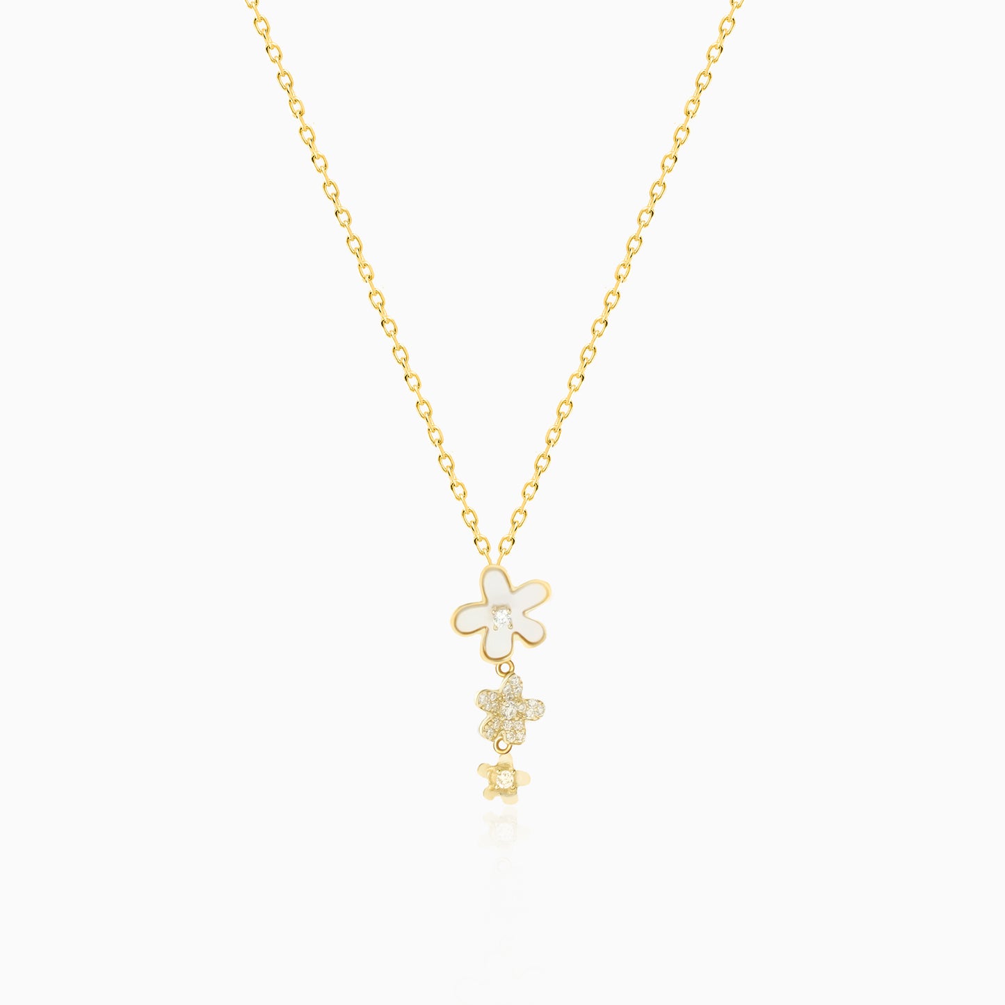 Graduated Distinct Blossom Necklace