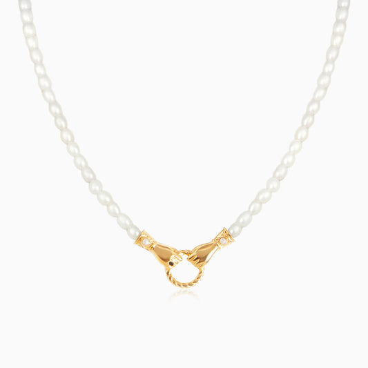 Hand-in-Hand Freshwater Pearl Necklace