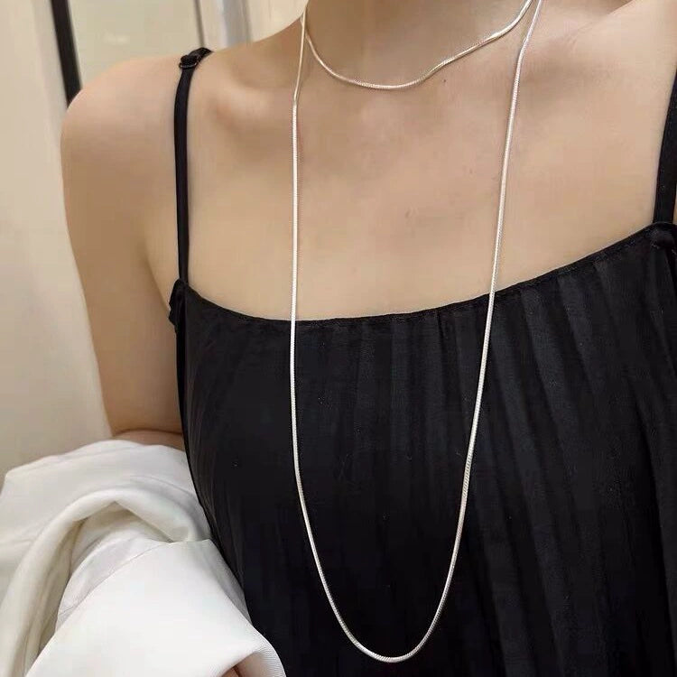 Bold Snake Chain Necklace-13mm
