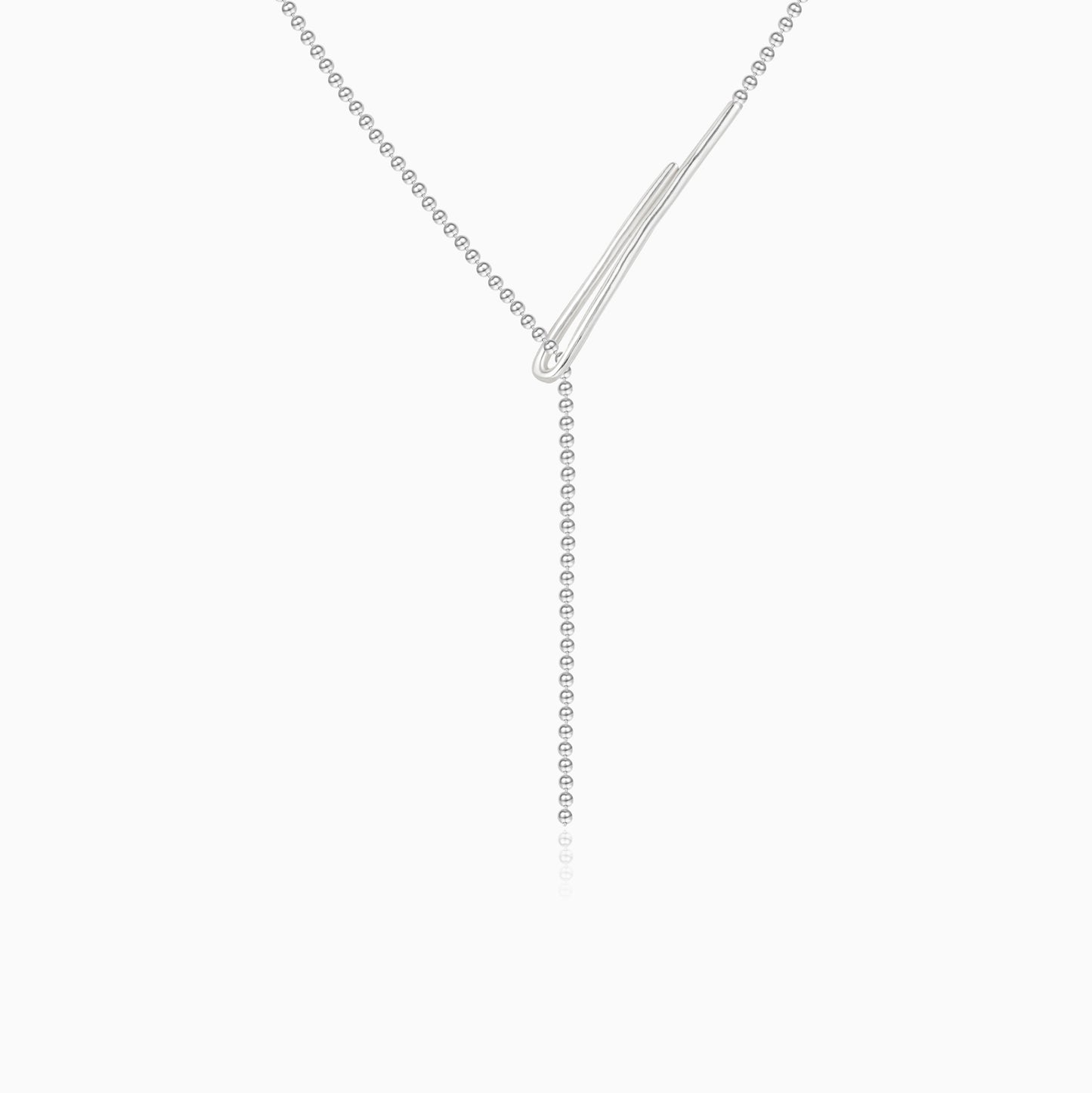 Linear Bar Lariat Necklace