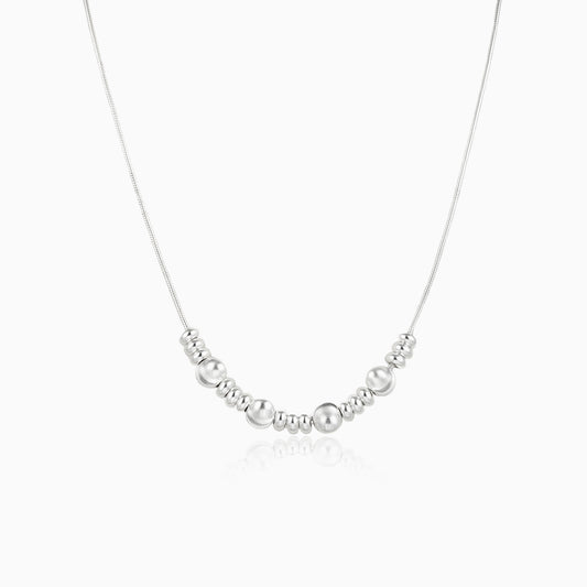 Textured Bead Snake Chain Necklace