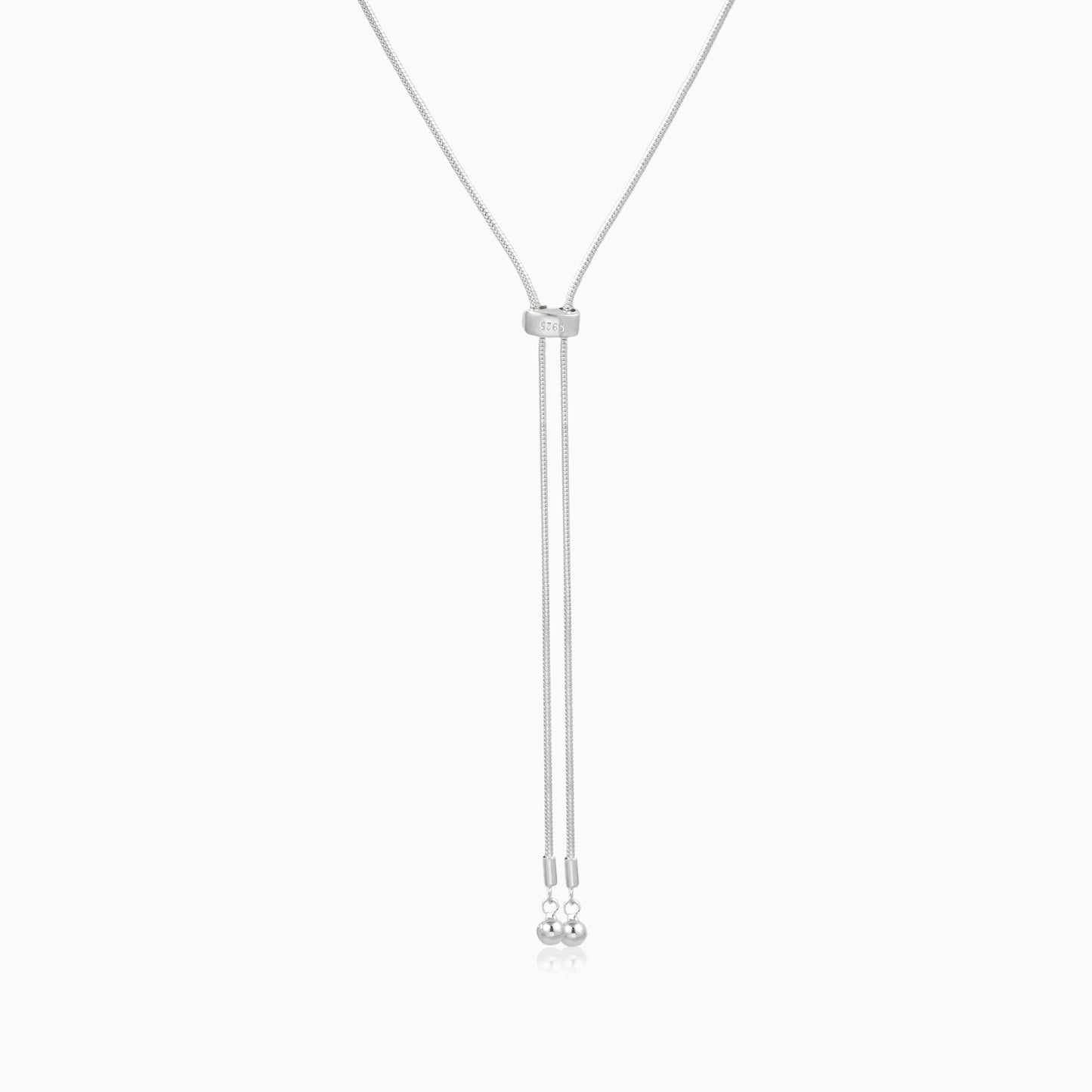 Textured Bead Snake Chain Necklace
