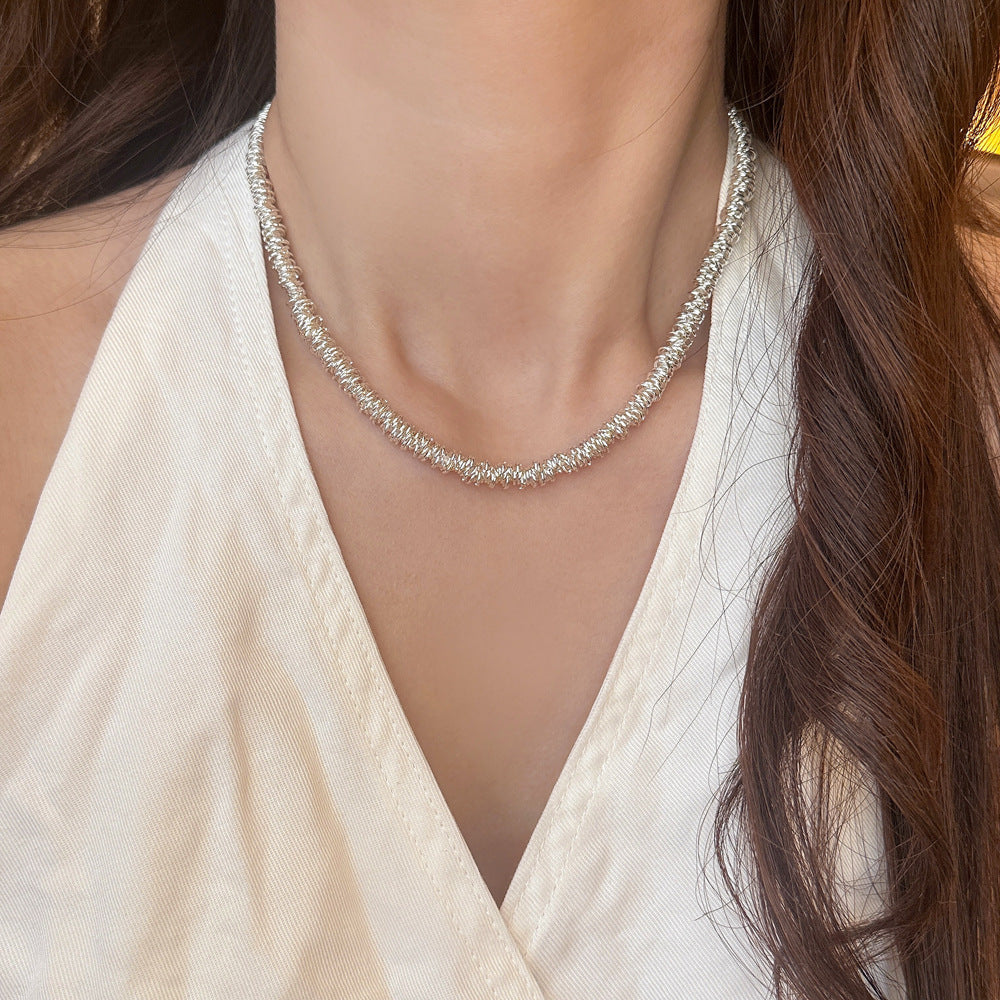 Ripple Bead Chain Necklace