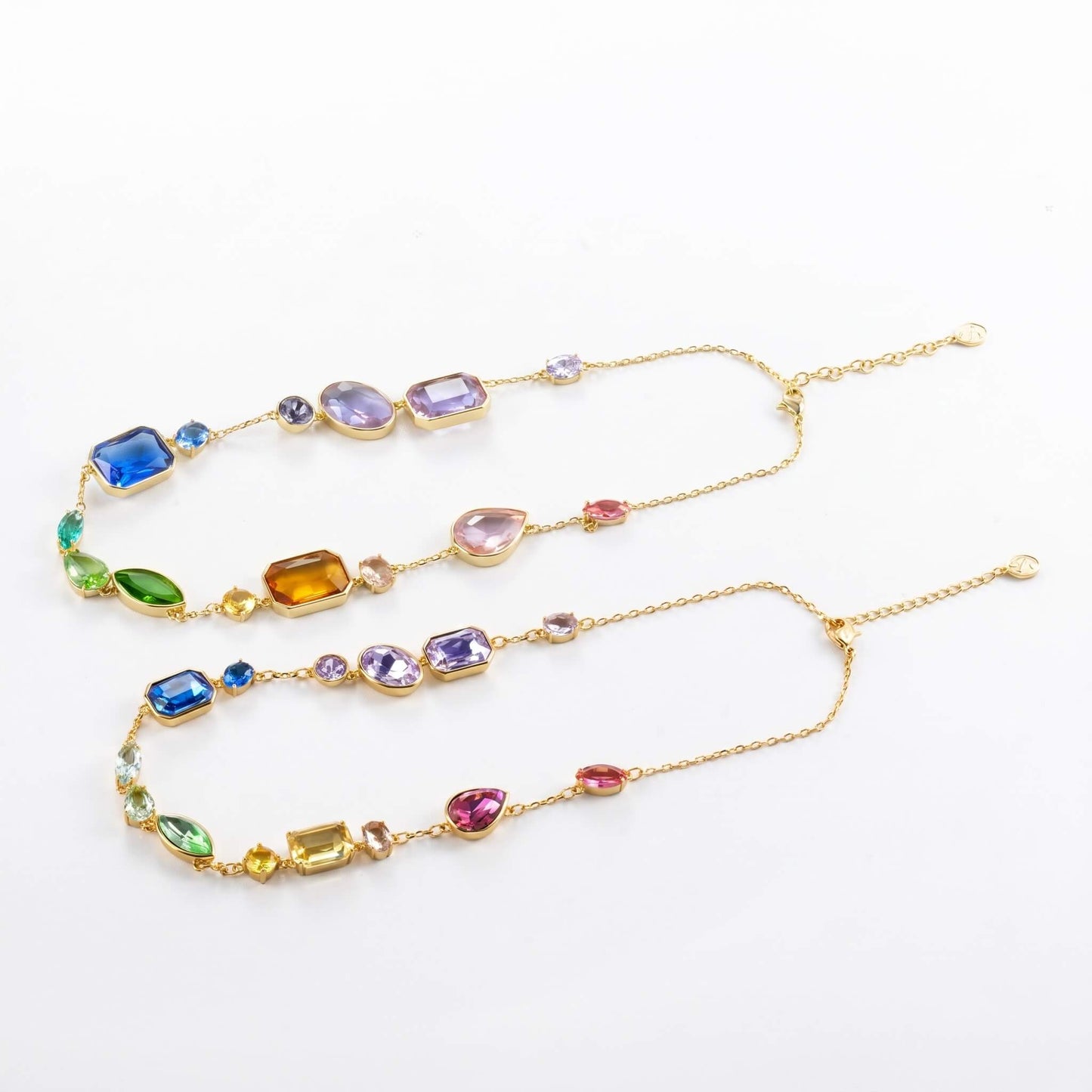 Aurora Cascade Gemline Necklace